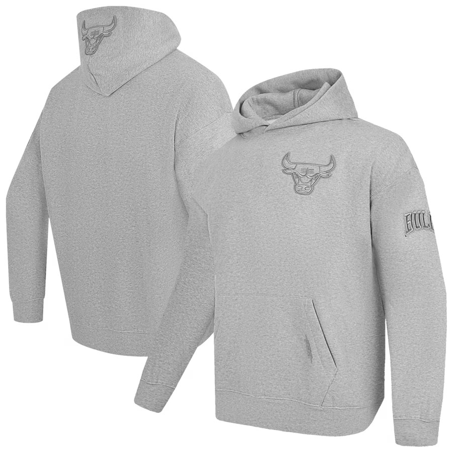 Pro Standard Chicago Bulls Cement Grey Hoodie 1