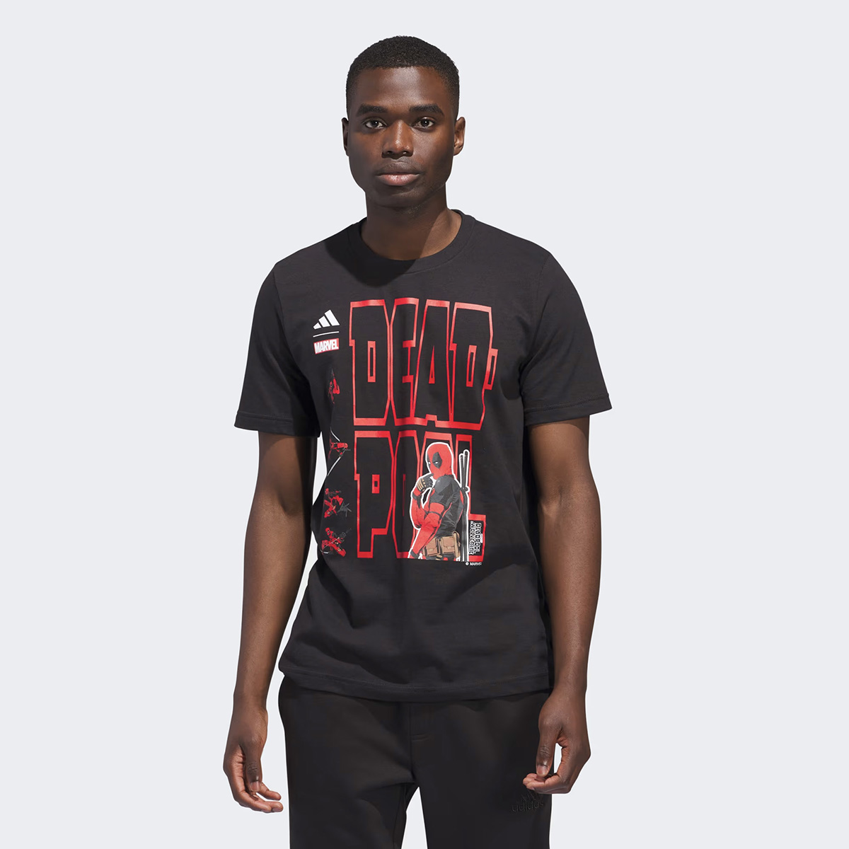 adidas Deadpool T Shirt Black