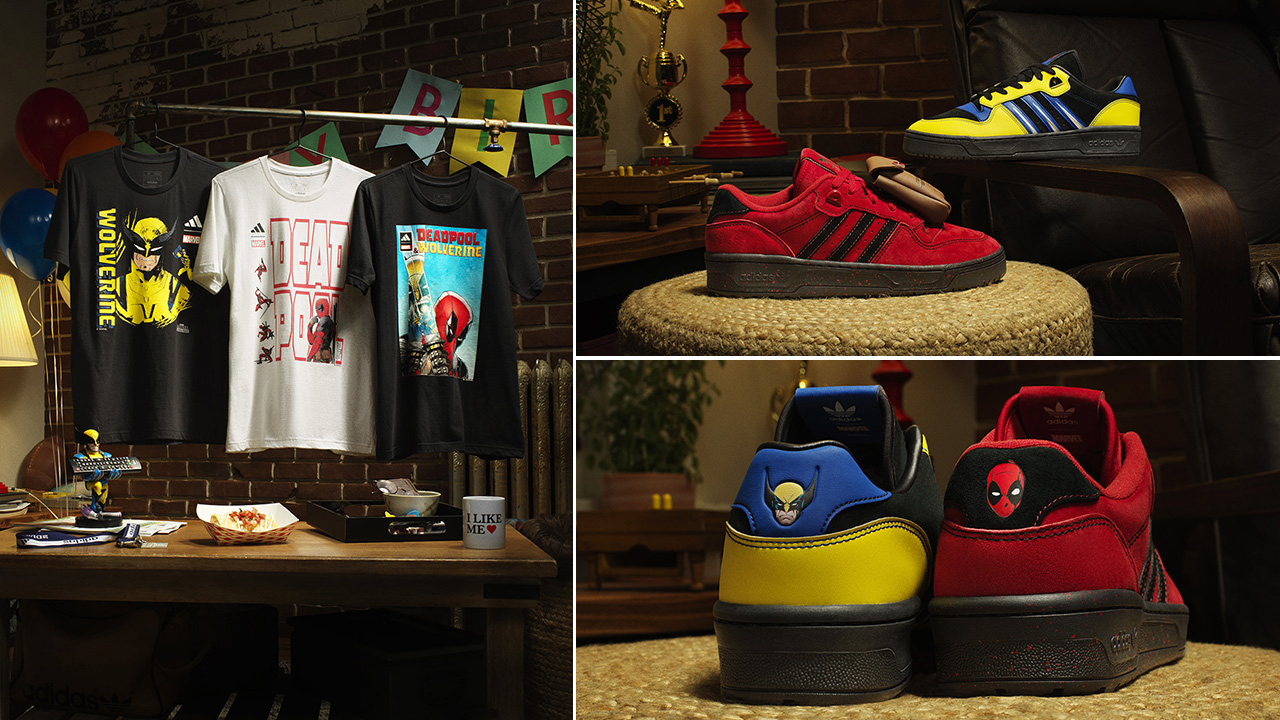 adidas Deadpool and Wolverine Shoes and Shirts