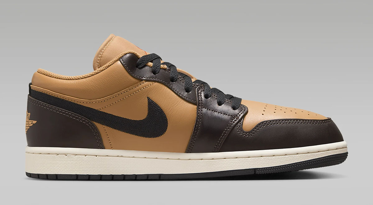 Air Jordan 1 Low Flax Baroque Brown 3