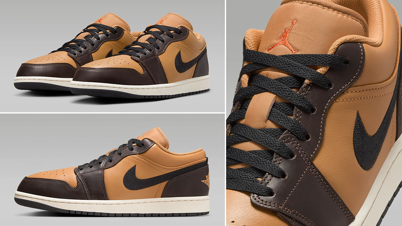 Air Jordan 1 Low Flax Baroque Brown Release Date