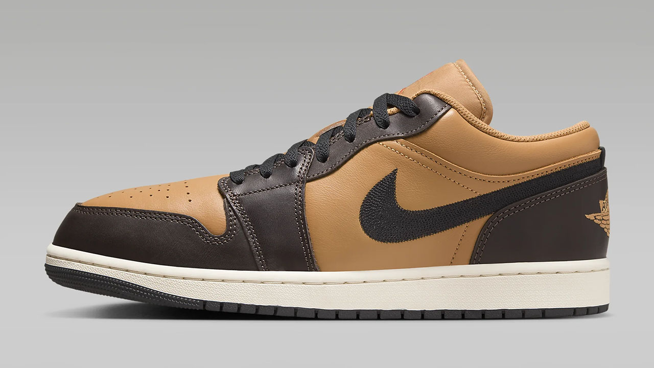 Air Jordan 1 Low Flax Baroque Brown