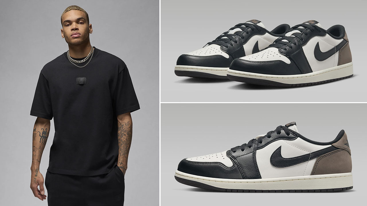 Air Jordan 1 Low Mocha Shirt to Match Sneakers