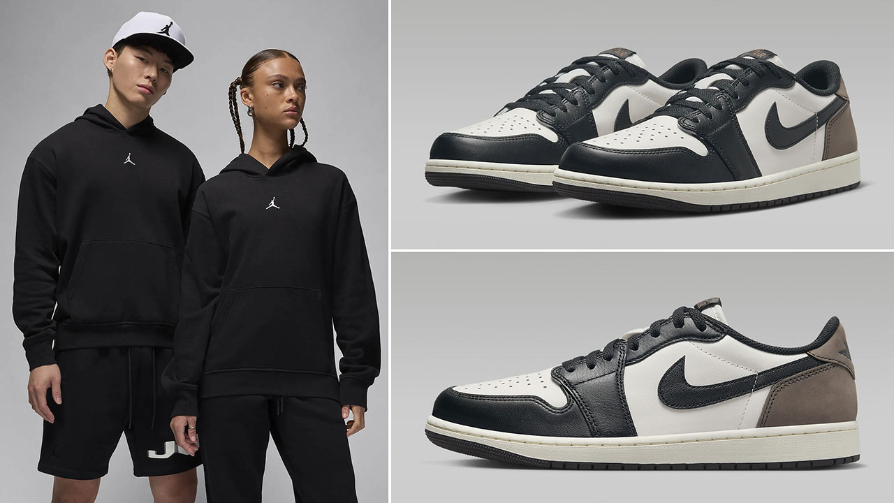 Air Jordan 1 Low OG Mocha Hoodie to Match Shoes