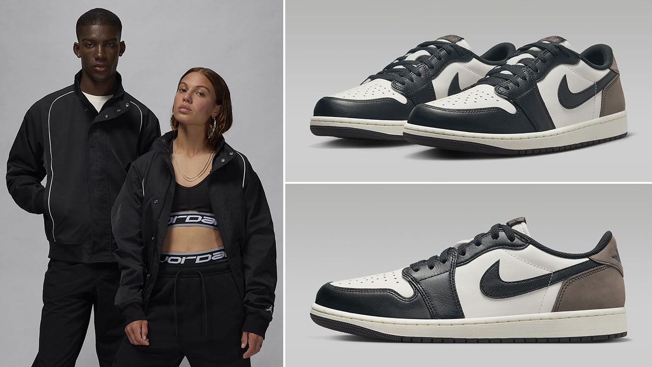 Air Jordan 1 Low OG Mocha Jacket to Match Sneakers