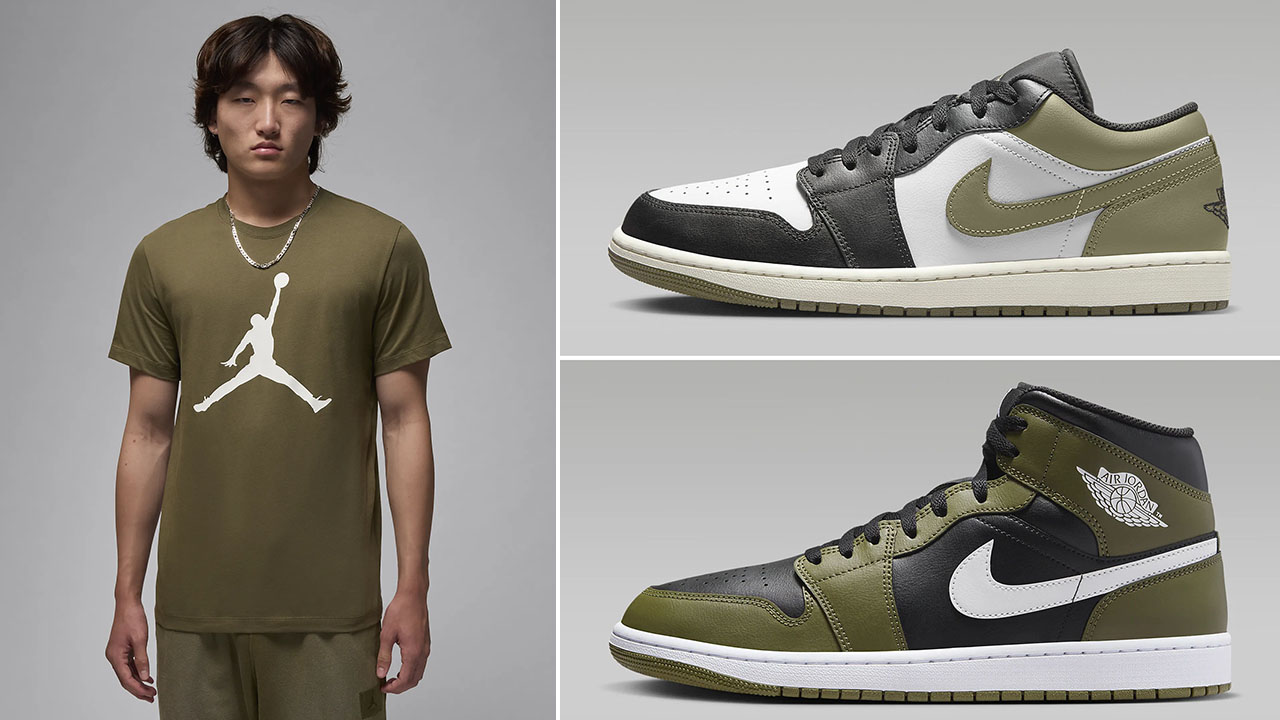 Air Jordan 1 Low and Mid Shirt to Match Sneakers