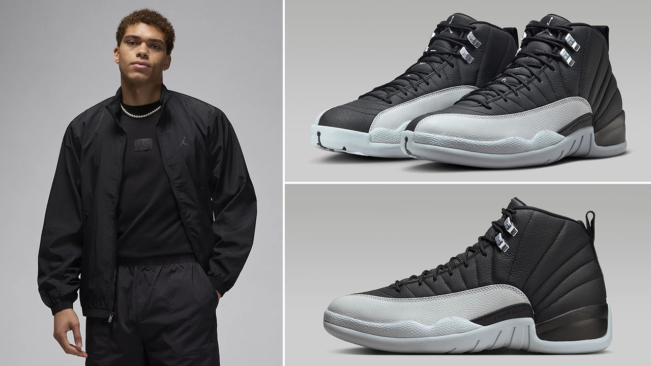 Rui Hachimura × Nike Jordan Series 01 Dear Rui 28.5cm Barons Black Wolf Grey Jacket to Match Sneakers