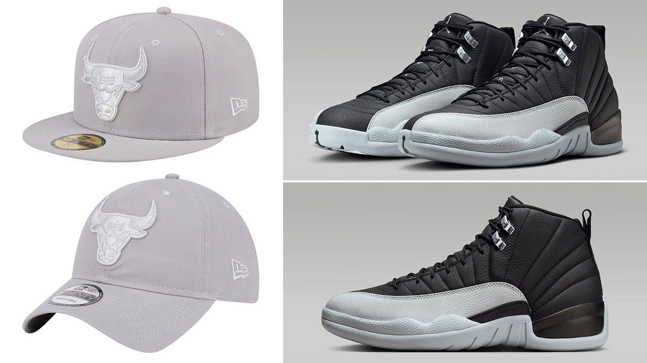 Air Jordan 12 Barons Chicago Bulls Hats New Era