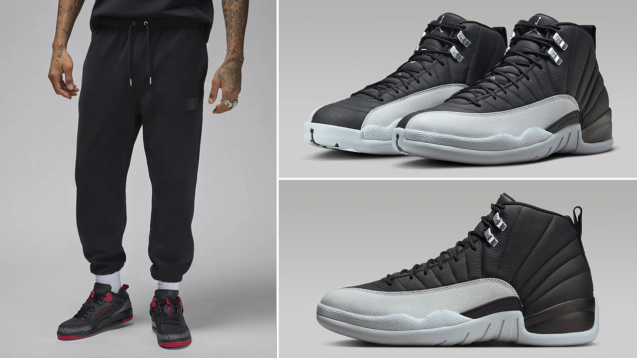 Air Jordan 12 Barons Fleece Pants to Match Sneakers