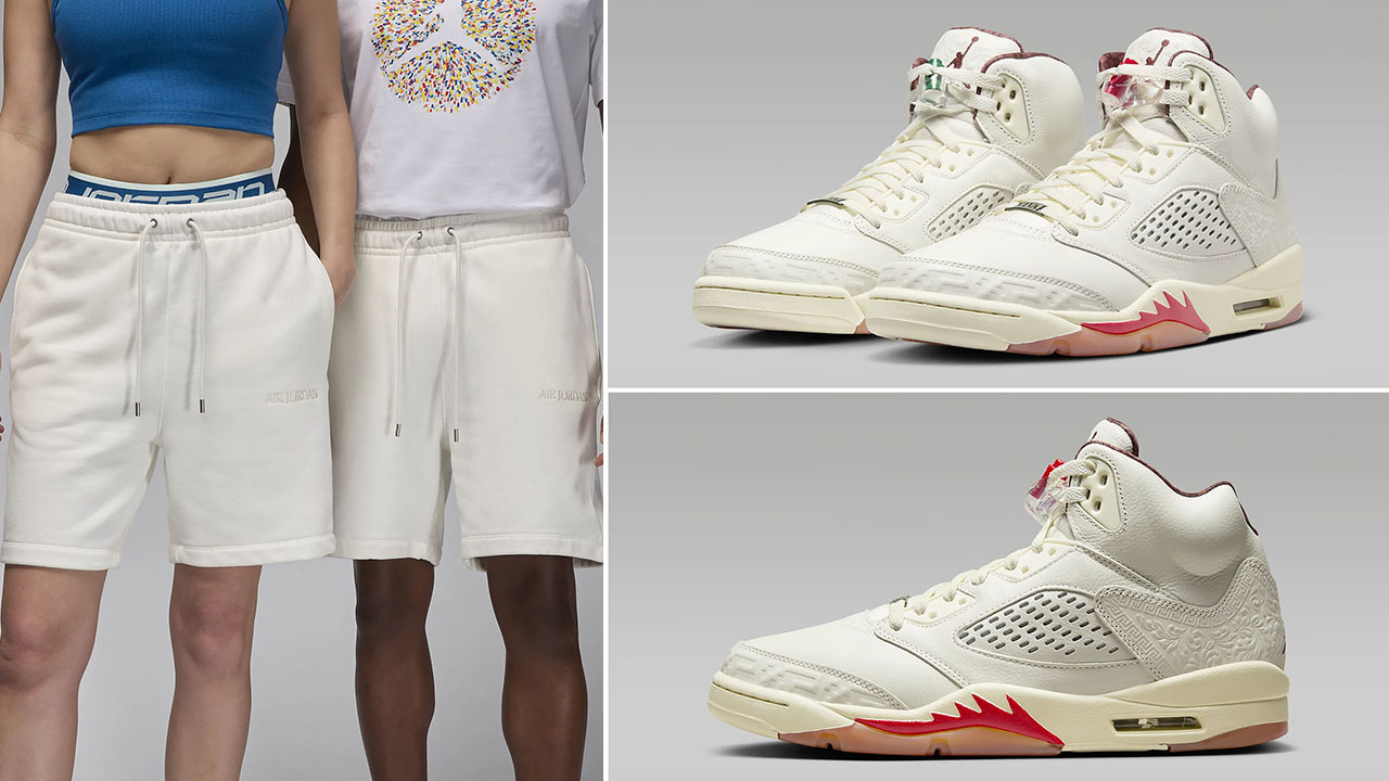 Air Jordan 5 El Grito Matching Shorts