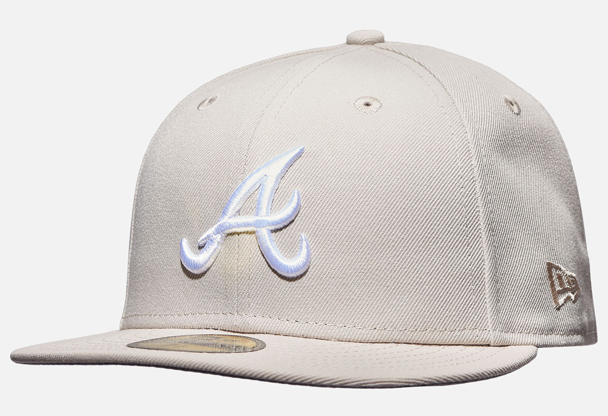 Atlanta Braves New Era Cream Stone 59Fifty Fitted Hat