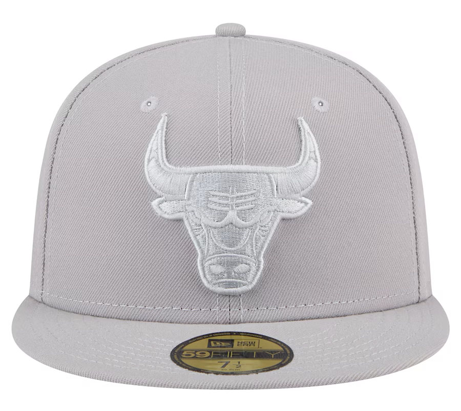 Chicago Bulls Color Pack Grey 59Fifty Fitted Hat 2