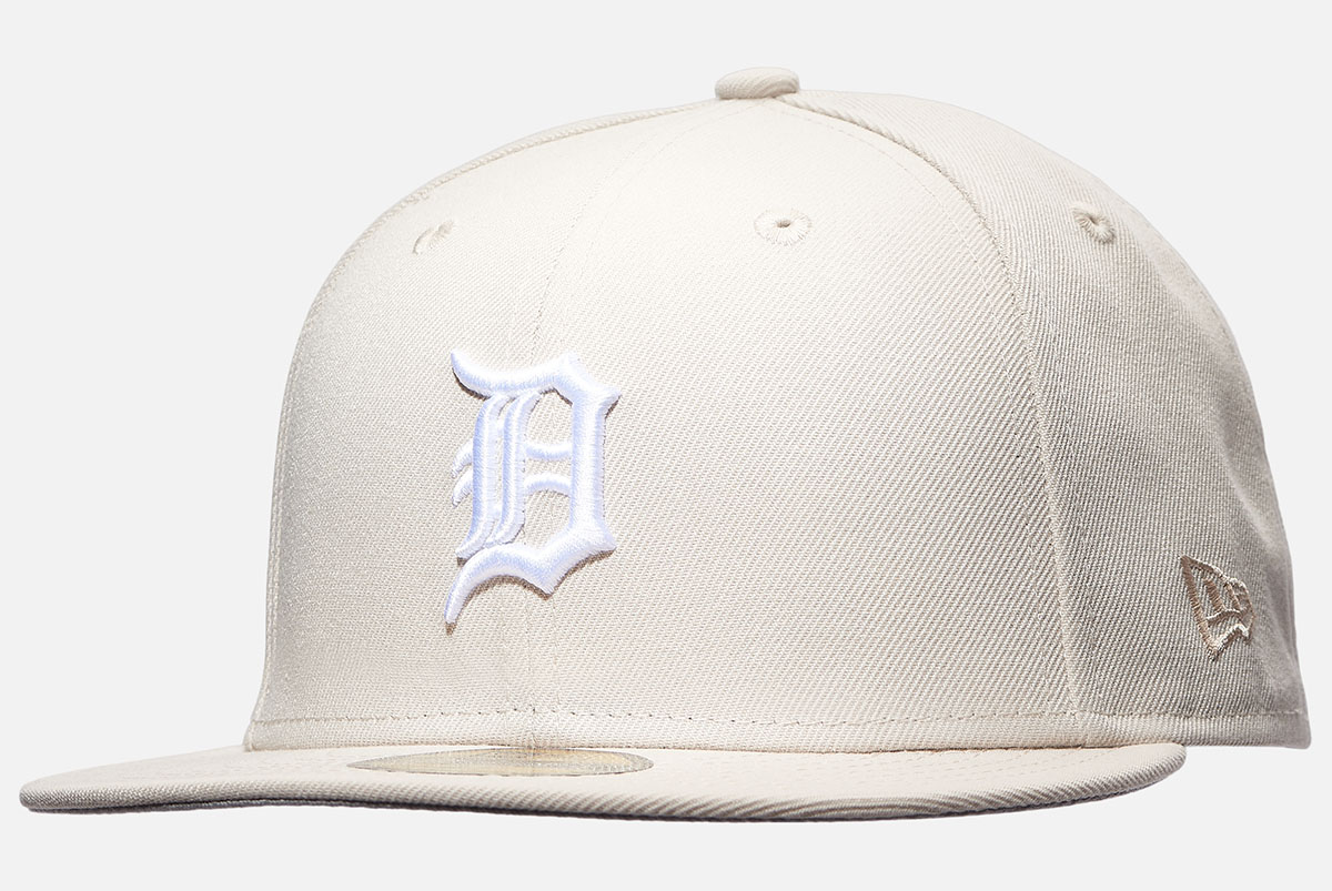 Detroit Tigers New Era Cream Stone 59Fifty Fitted Hat