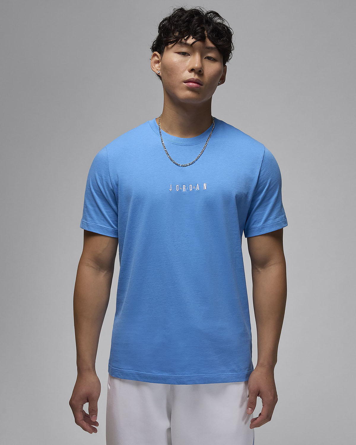 Jordan Air Embroidered T Shirt Legend Blue 1