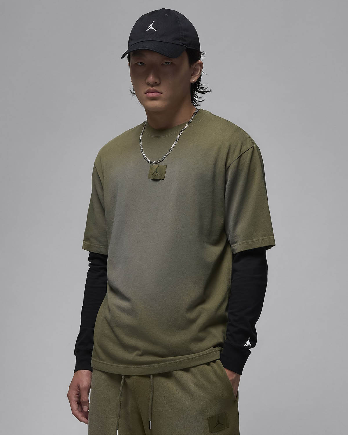 Jordan Flight Essentials 85 Washed T Shirt Medium Olive 1