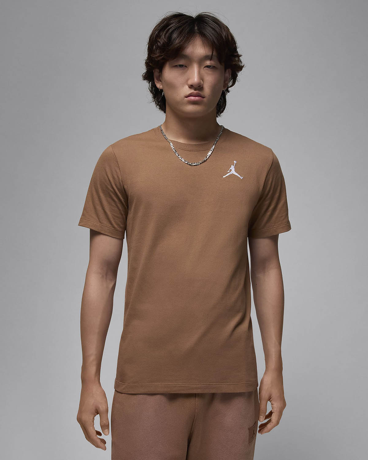 Jordan Jumpman Embroidered T Shirt Archaeo Brown 1