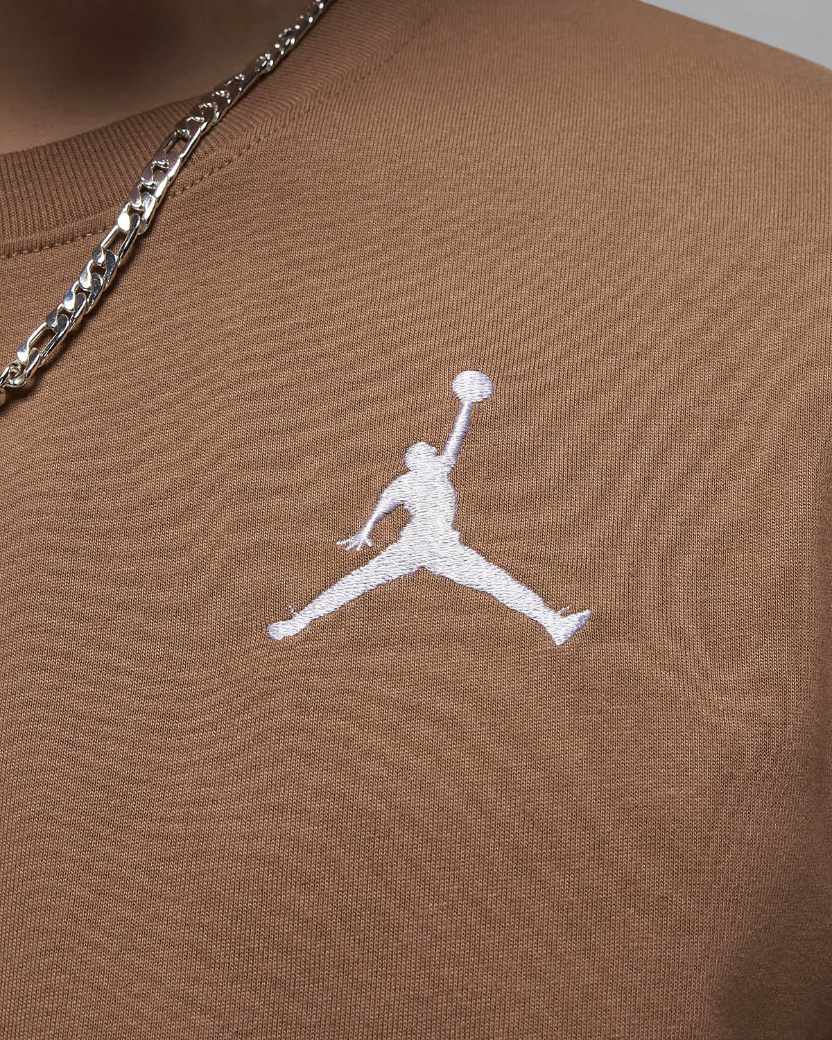 Jordan Jumpman Embroidered T Shirt Archaeo Brown 3