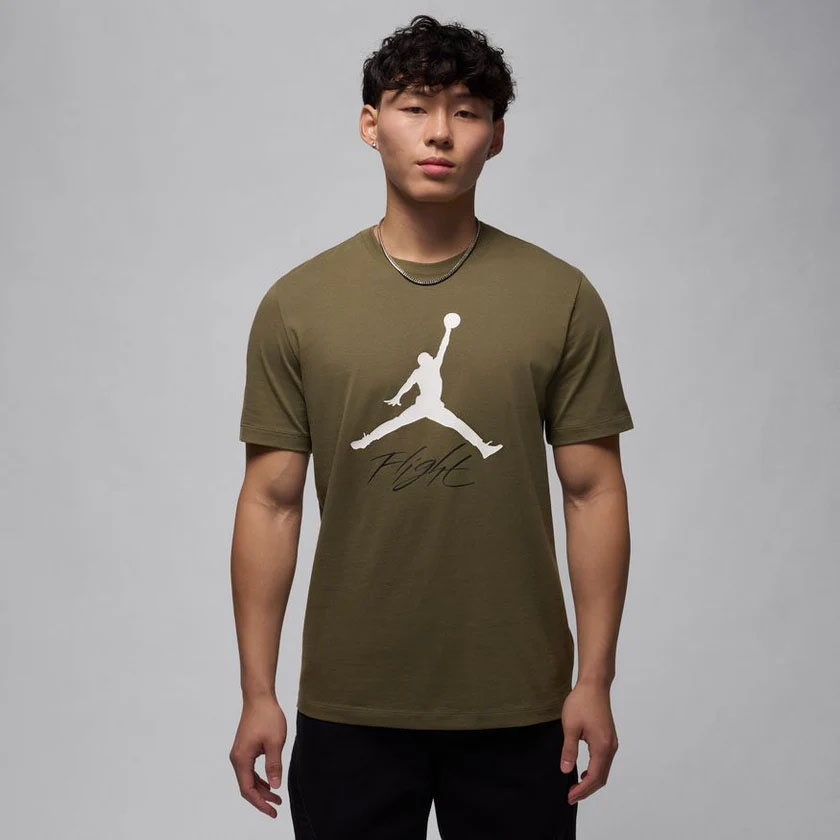 Jordan Jumpman Flight T Shirt Medium Olive