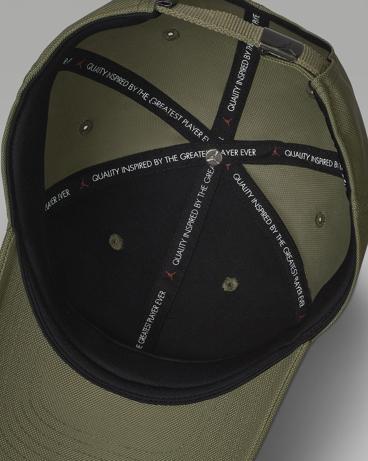 Jordan Rise Cap Adjustable Hat Medium Olive Gunmetal 3