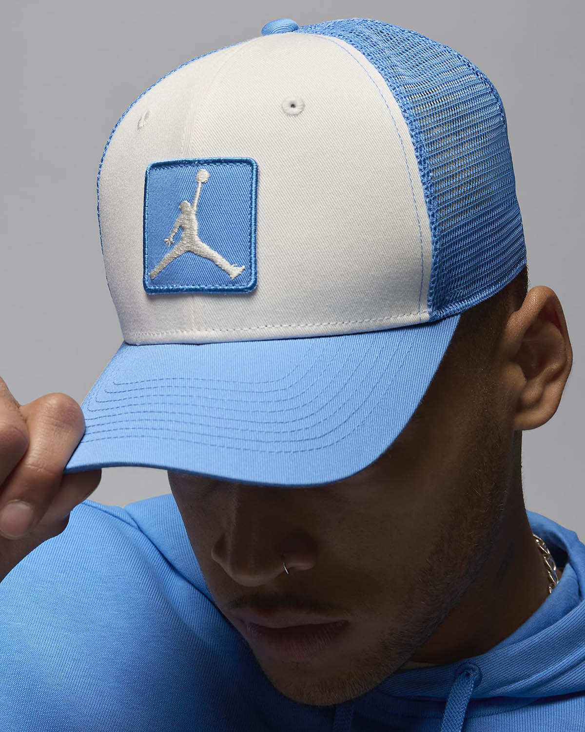 Jordan Rise Trucker Hat Legend Blue Sail 3