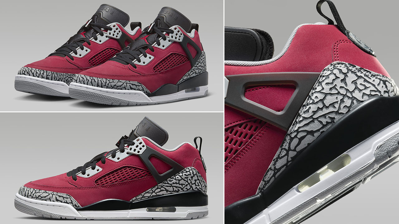 Jordan Spizike Low Gym Red Wolf Grey Black Release Date