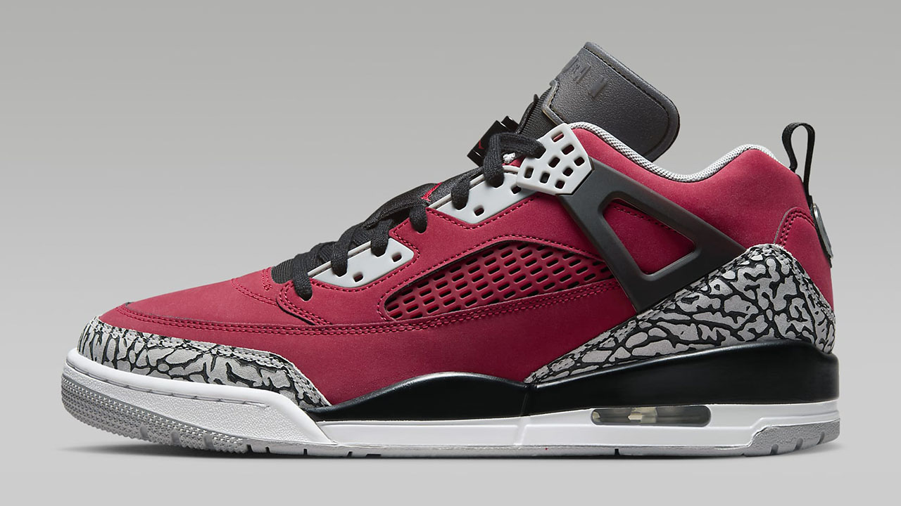 Jordan Spizike Low Gym Red Wolf Grey Black