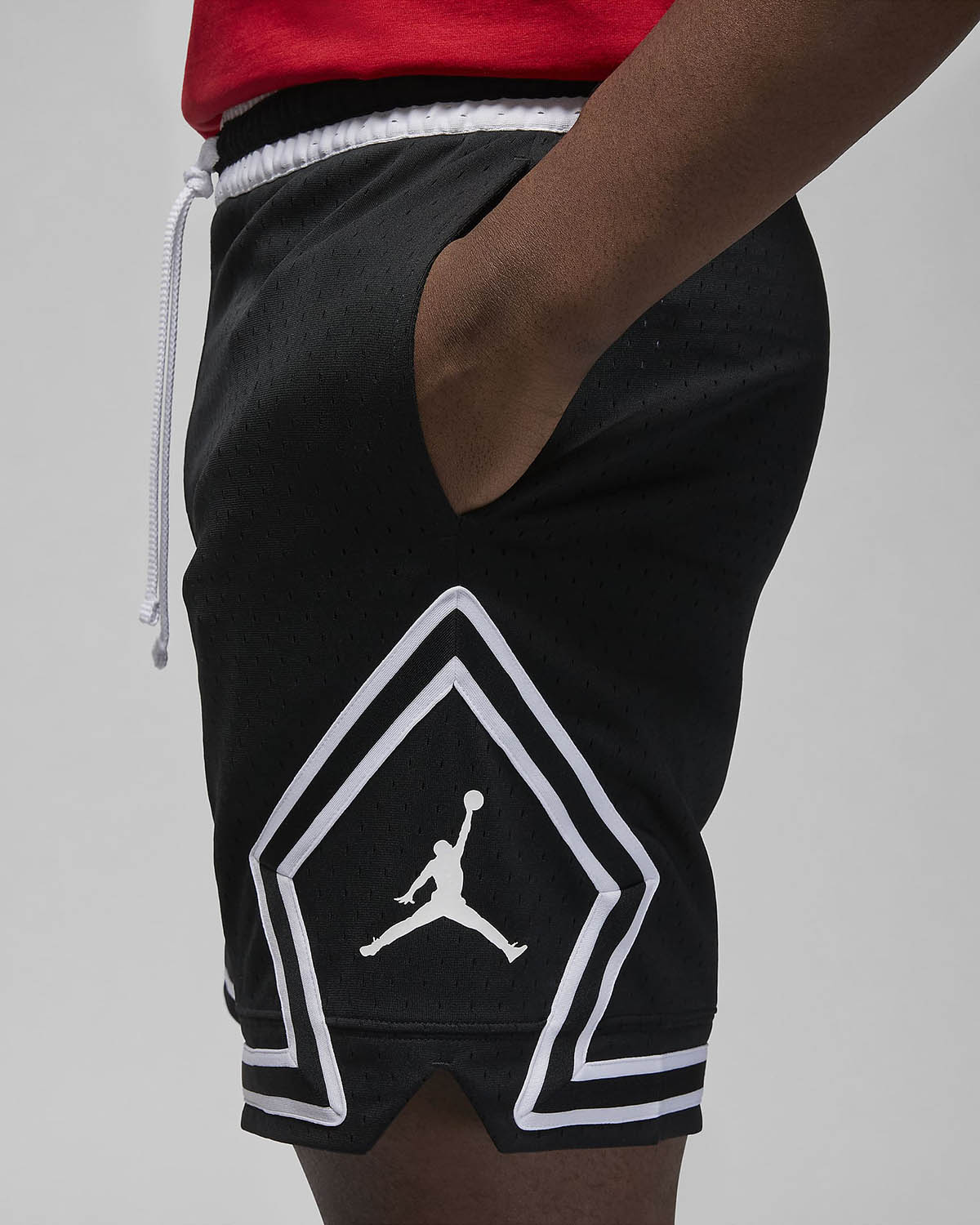 Jordan Sport Diamond Shorts Black White 2