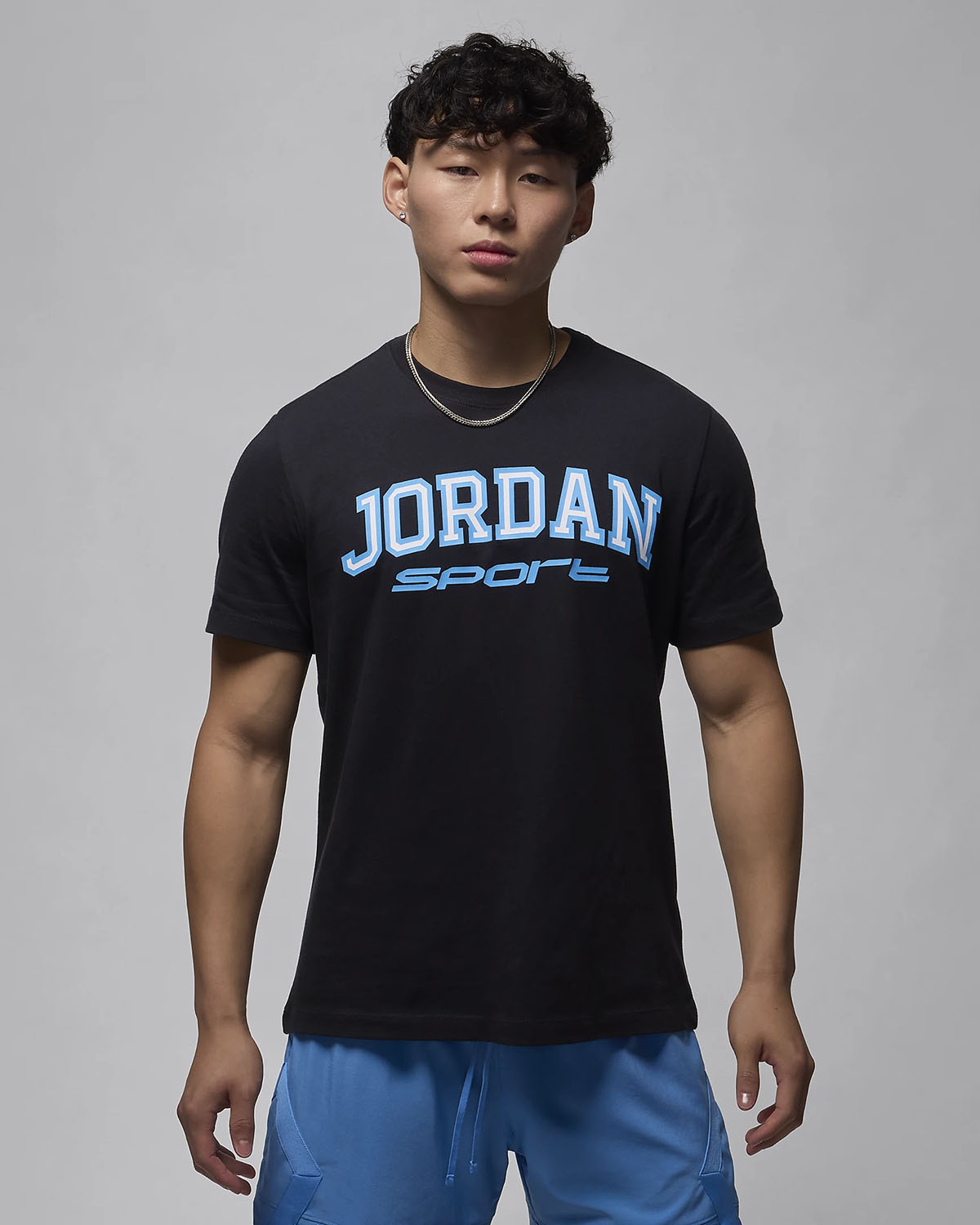 Jordan Sport T Shirt Black Legend Blue 1