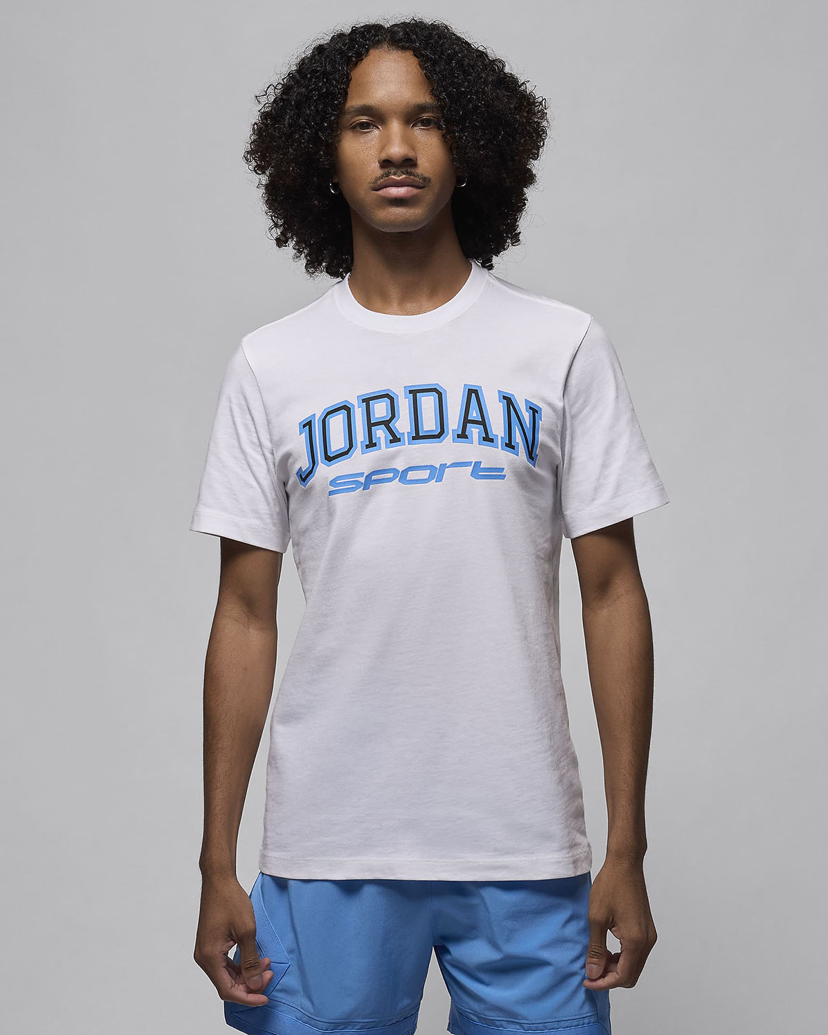 Jordan Sport T Shirt White Legend Blue 1