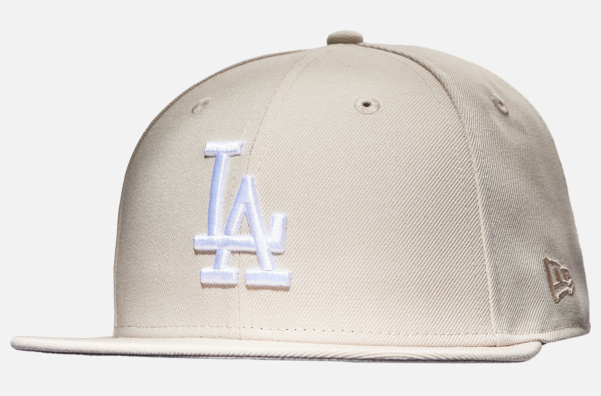 LA Dodgers New Era Cream Stone 59Fifty Fitted Hat