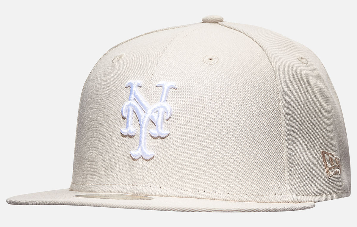 New York Mets New Era Cream Stone 59Fifty Fitted Hat