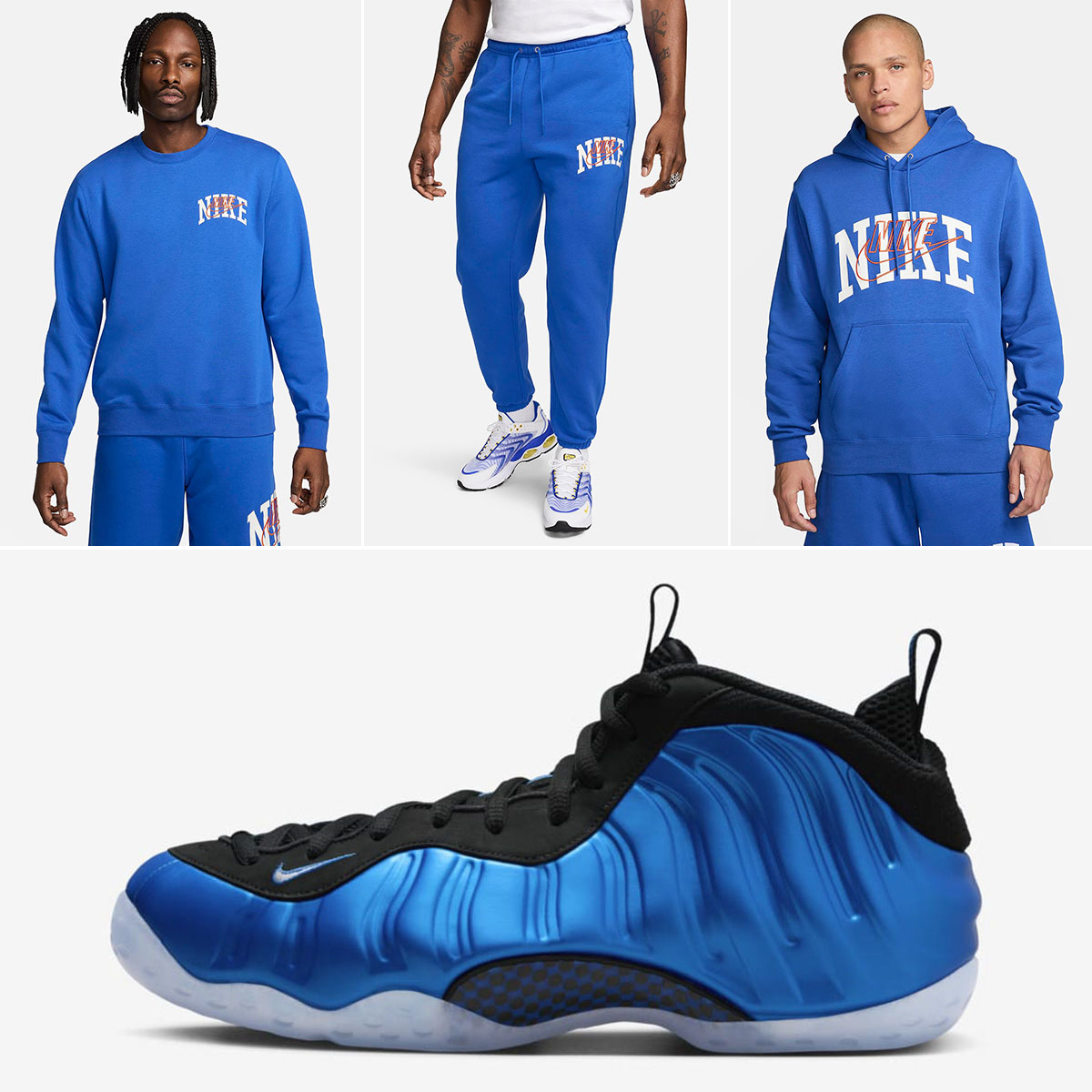 Nike Air Foamposite One Royal 2024 Apparel to Match Sneakers