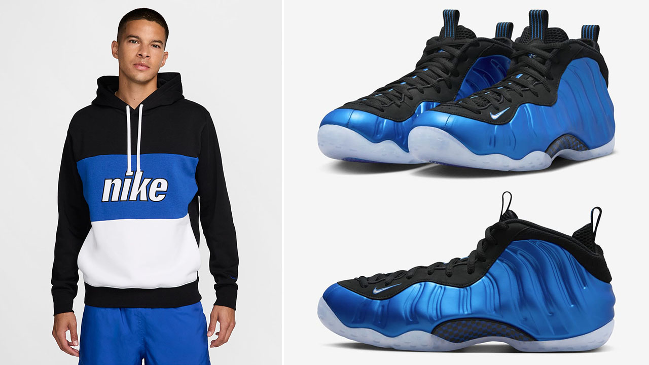 Nike Air Foamposite One Royal 2024 Hoodie to Match Sneakers