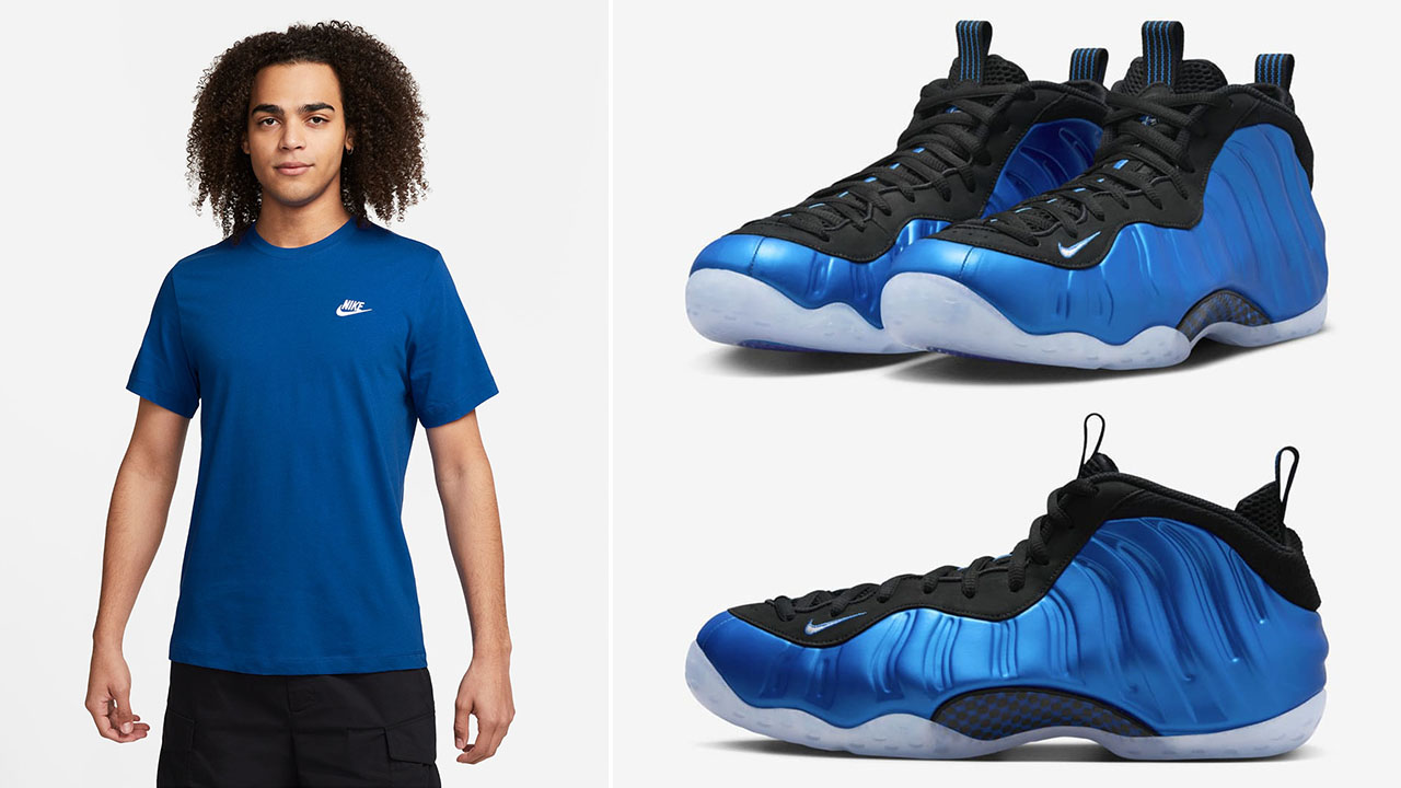 Nike Air Foamposite One Royal 2024 Shirt to Match Sneakers