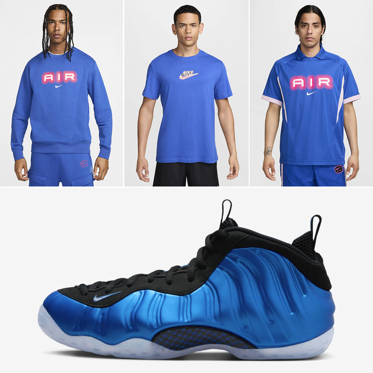 Nike Air Foamposite One Royal International Blue 2024 Shirts