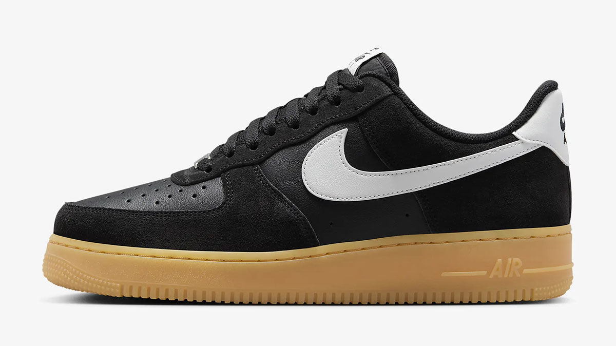 Nike Air Force 1 Low Black Gum Light Brown Summit White 2