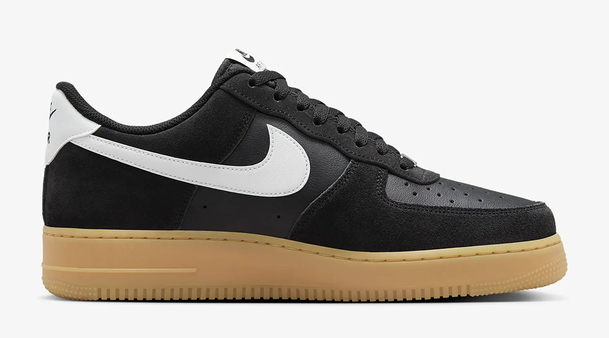 Nike Air Force 1 Low Black Gum Light Brown Summit White 3