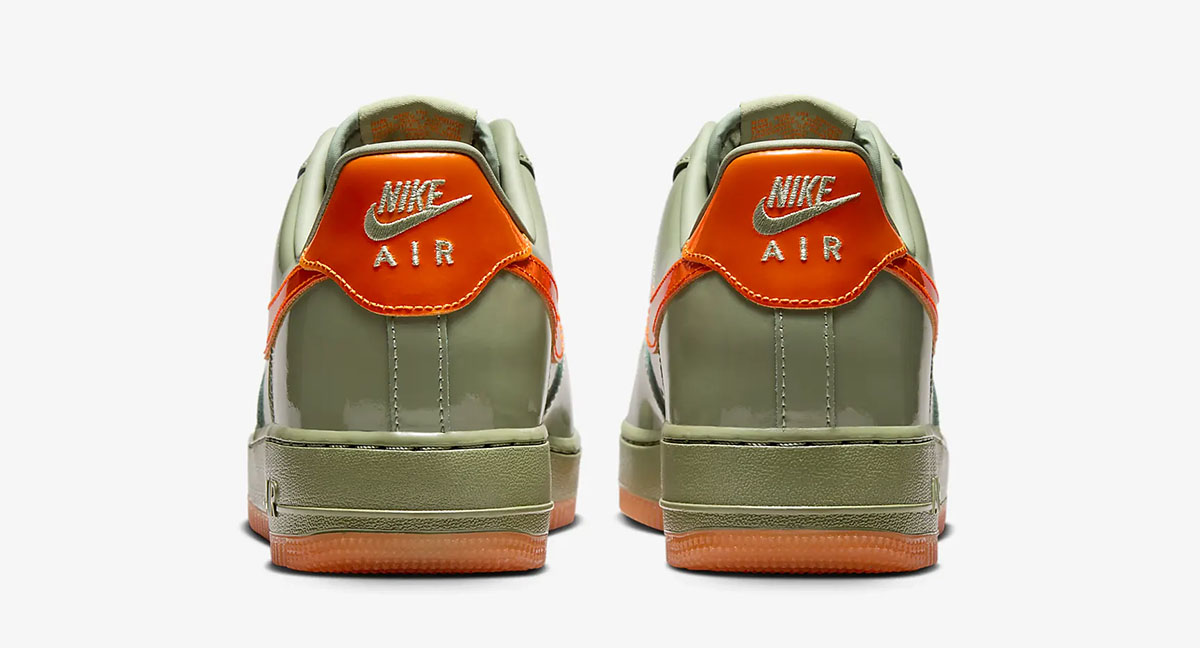 Nike Air Force 1 Low Oil Green Safety Orange Shoes 5