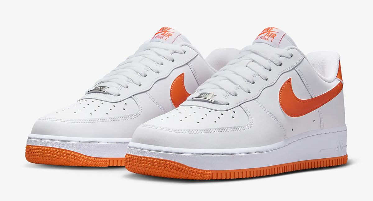 Nike Air Force 1 Low White Safety Orange 1