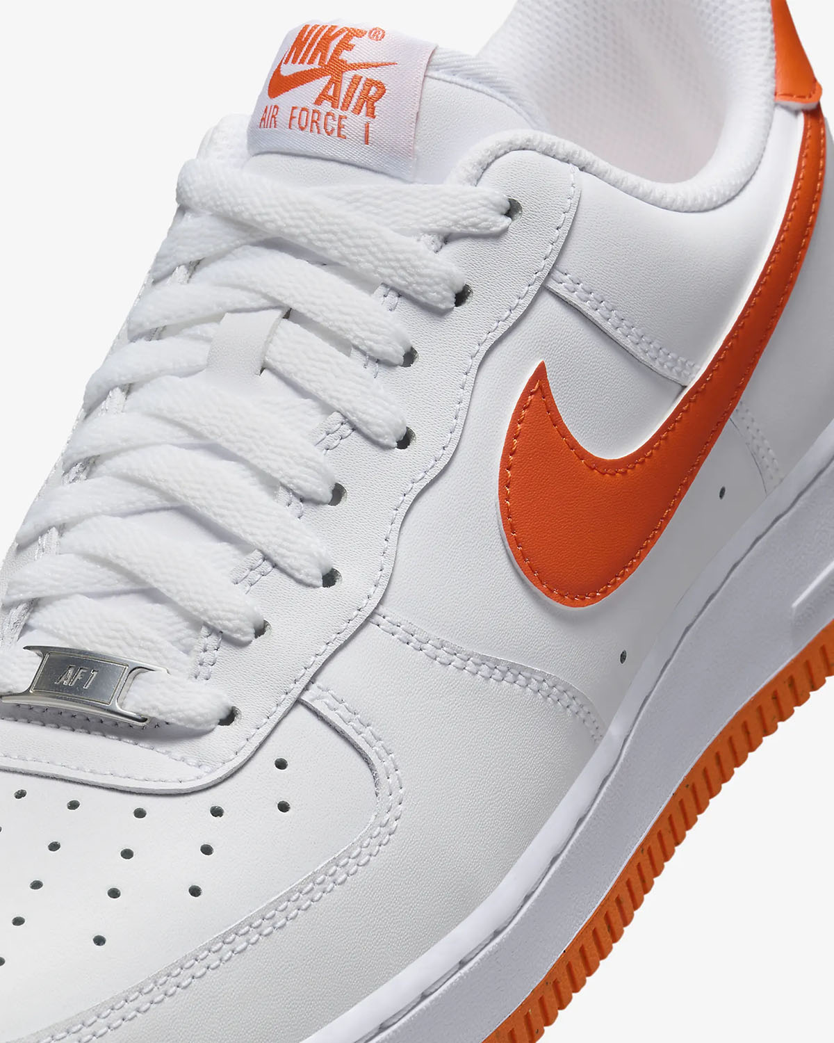 Nike Air Force 1 Low White Safety Orange 7