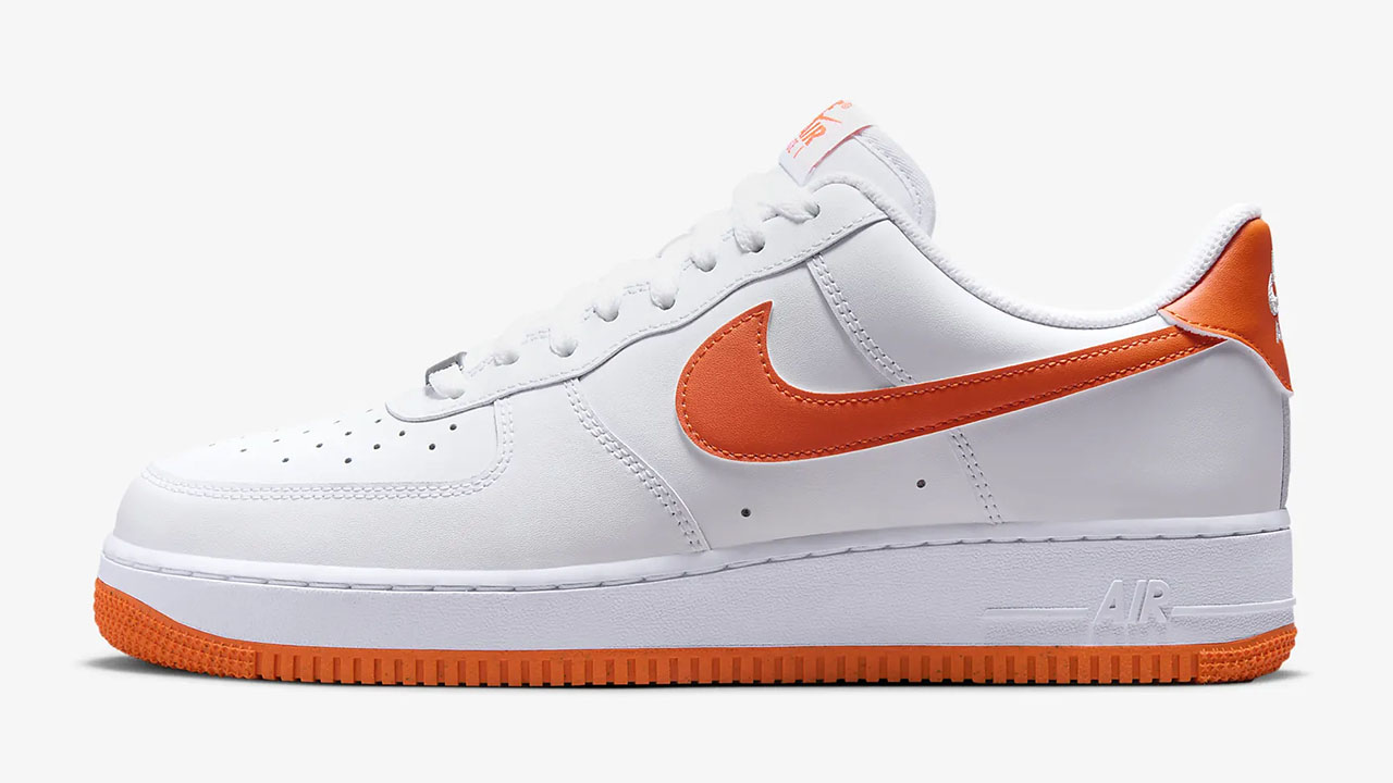 Nike Air Force 1 Low White Safety Orange