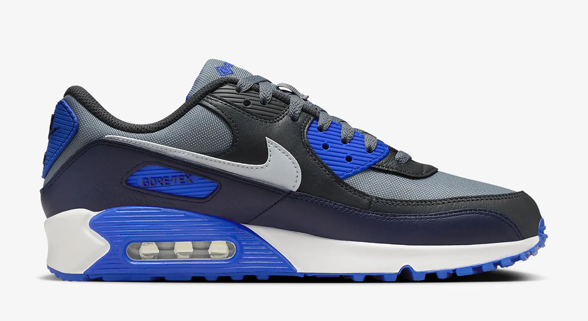 Nike Air Max 90 Gore Tex Cool Grey Obsidian Game Royal 3