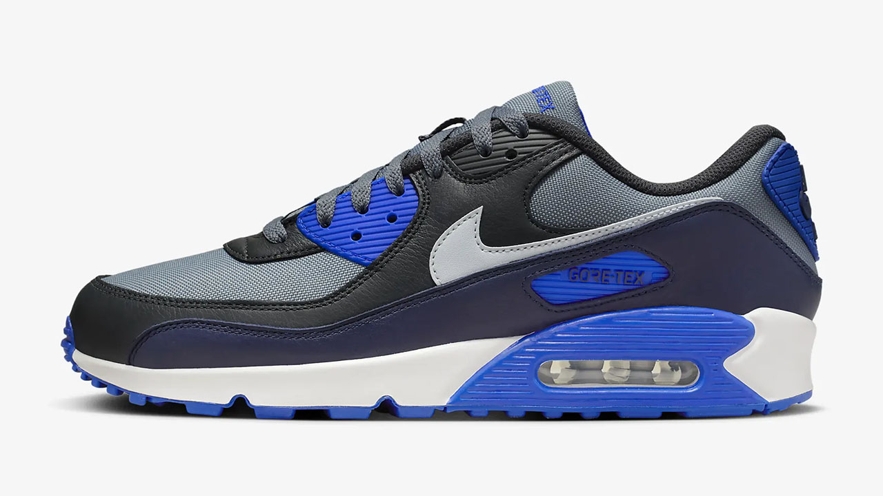 Nike Air Max 90 Gore Tex Cool Grey Obsidian Game Royal