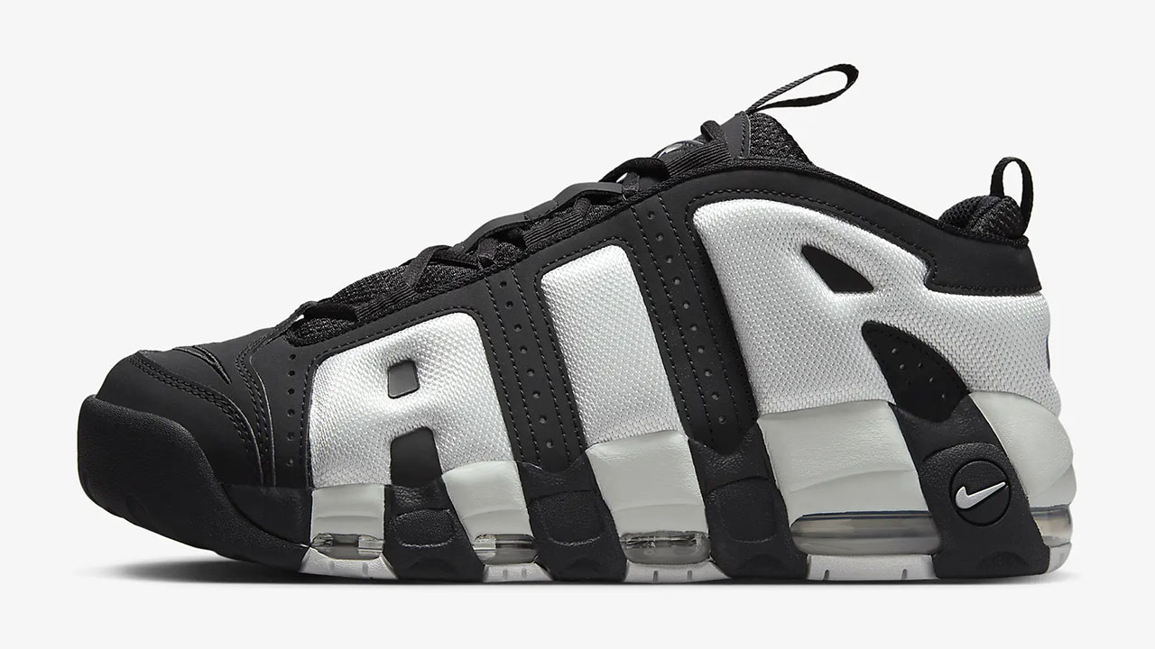 Nike Air More Uptempo Low Black White Panda