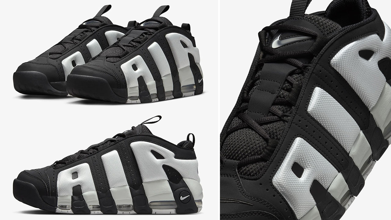 Nike Air More Uptempo Low Panda Sneakers