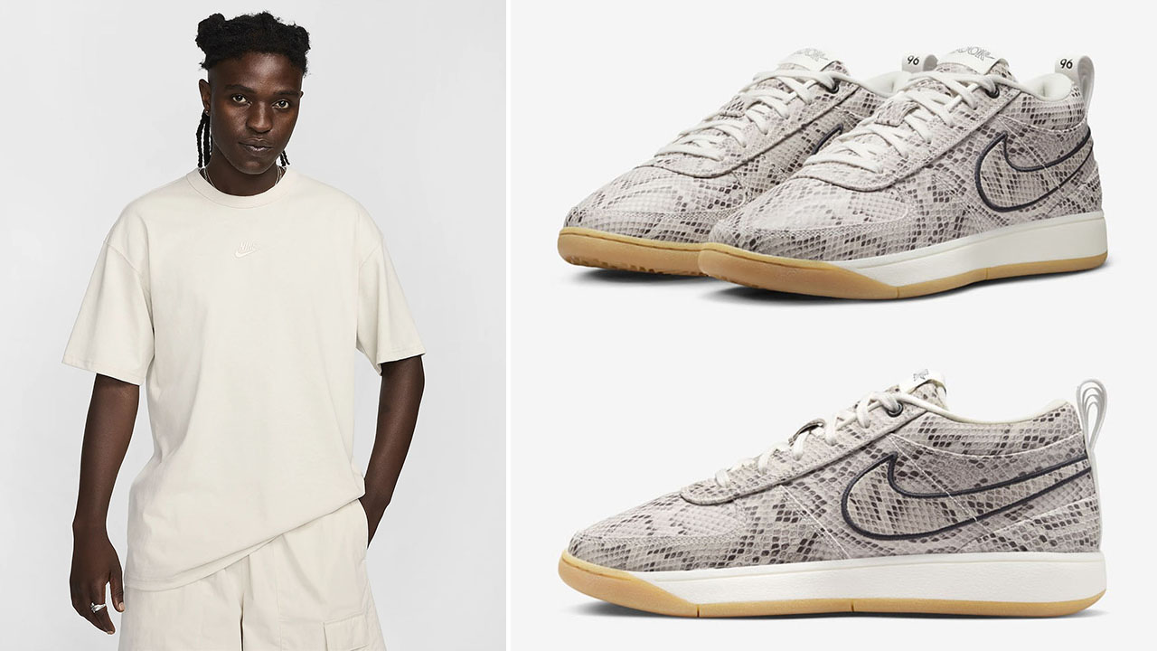 Nike Book 1 Python Shirt to Match Sneakers