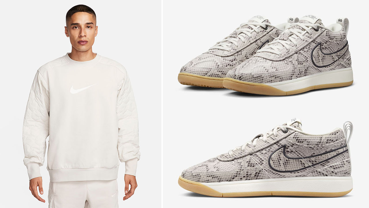 Nike Book 1 Python Sweatshirt to Match Sneakers