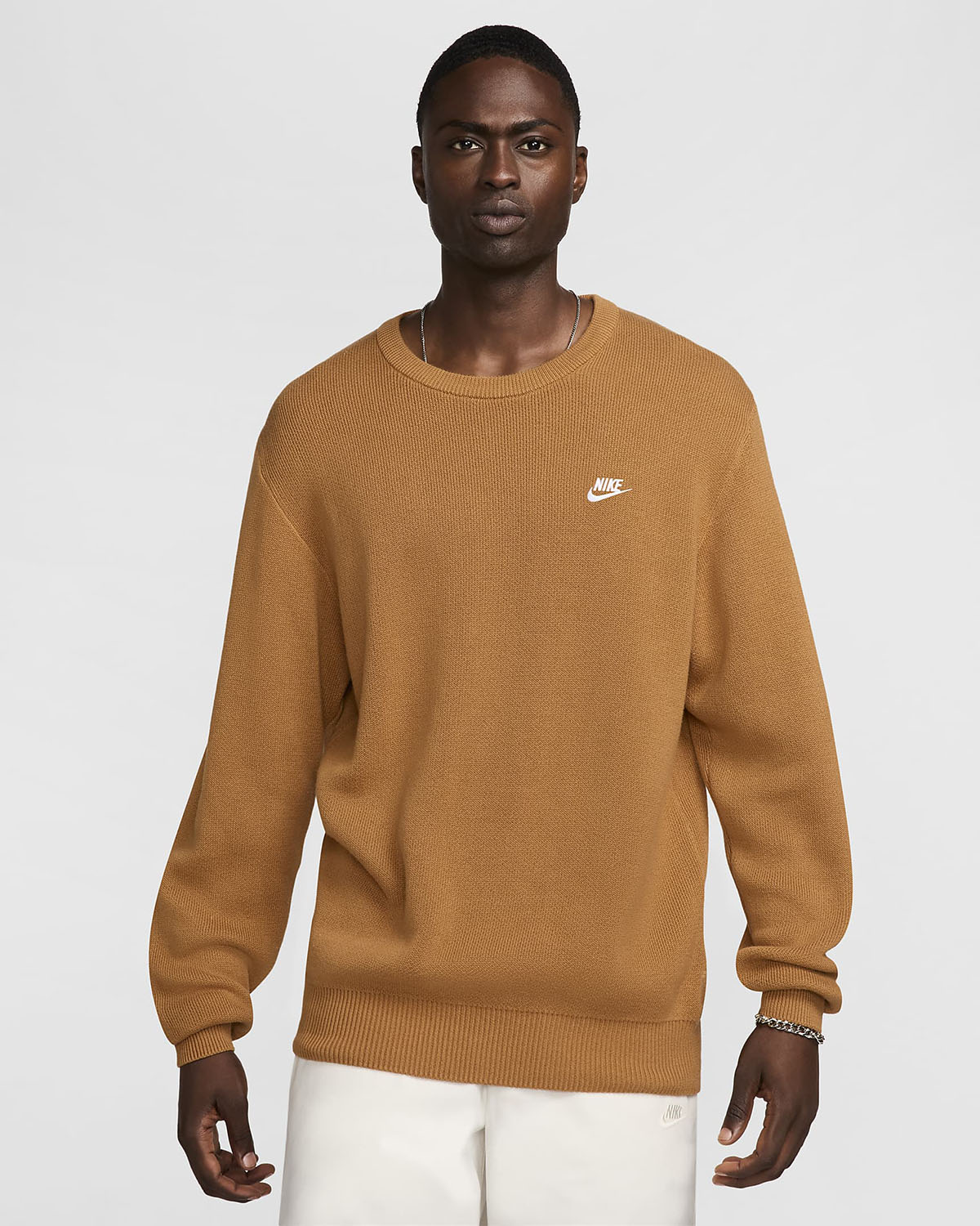 Nike Club Crew Sweater Flax