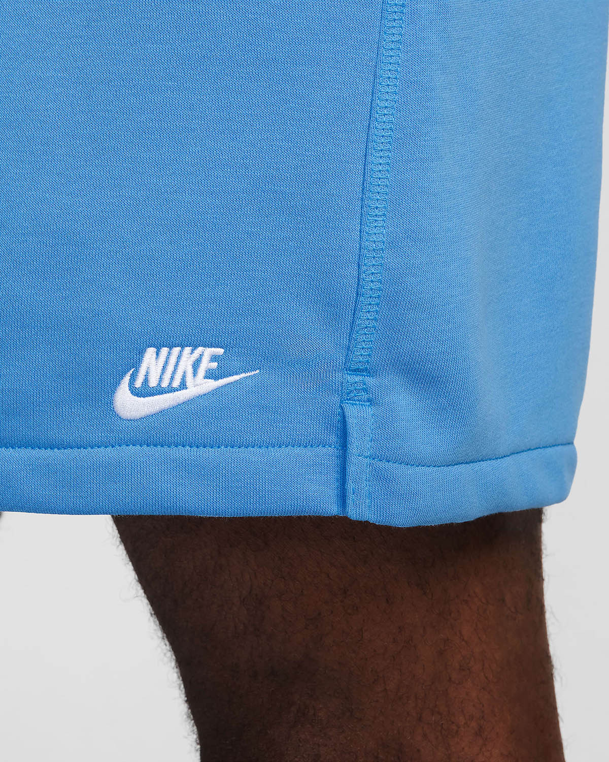 Nike Club Mens French Terry Flow Shorts University Blue 2