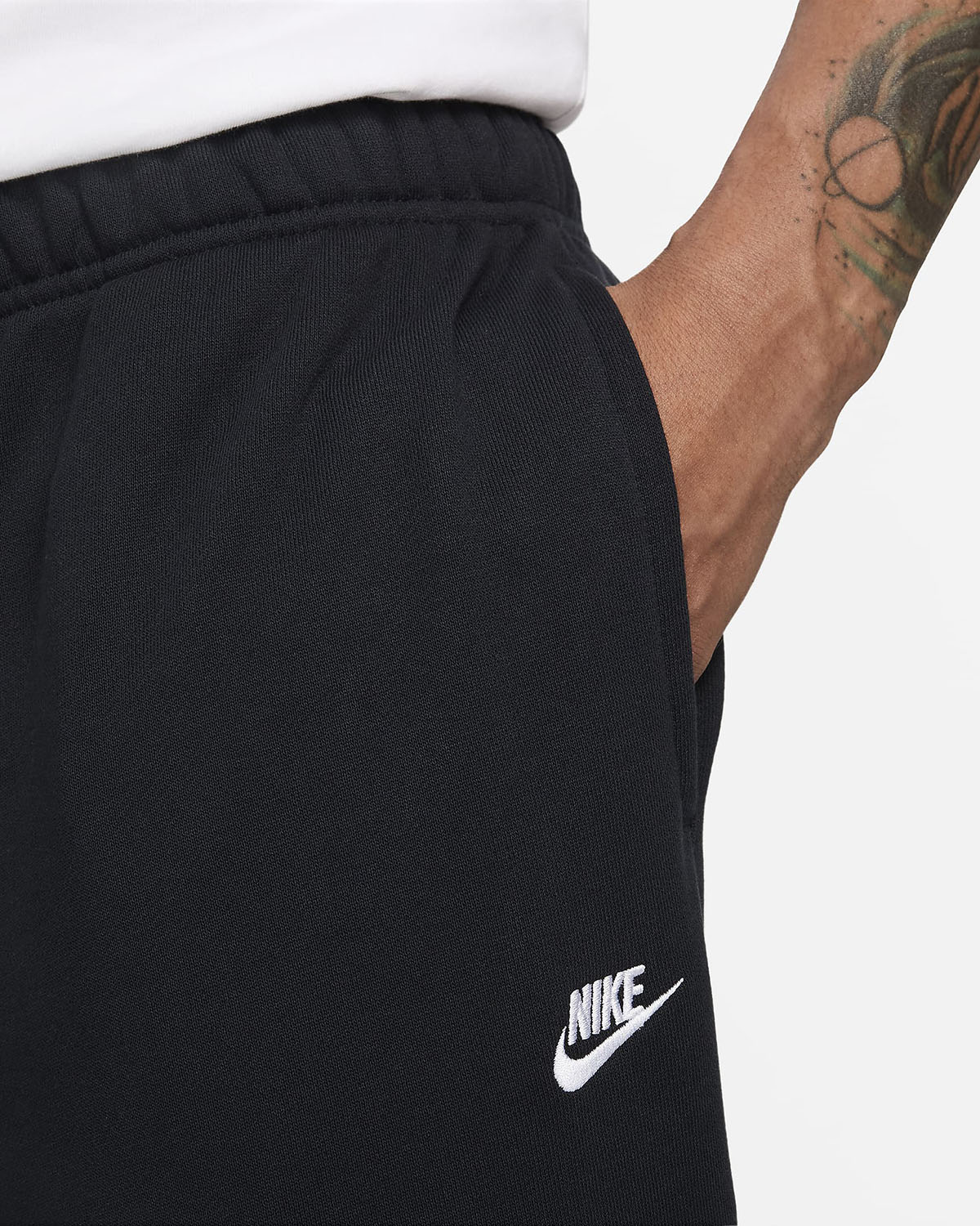 Nike Club Oversized Pant Black White 2